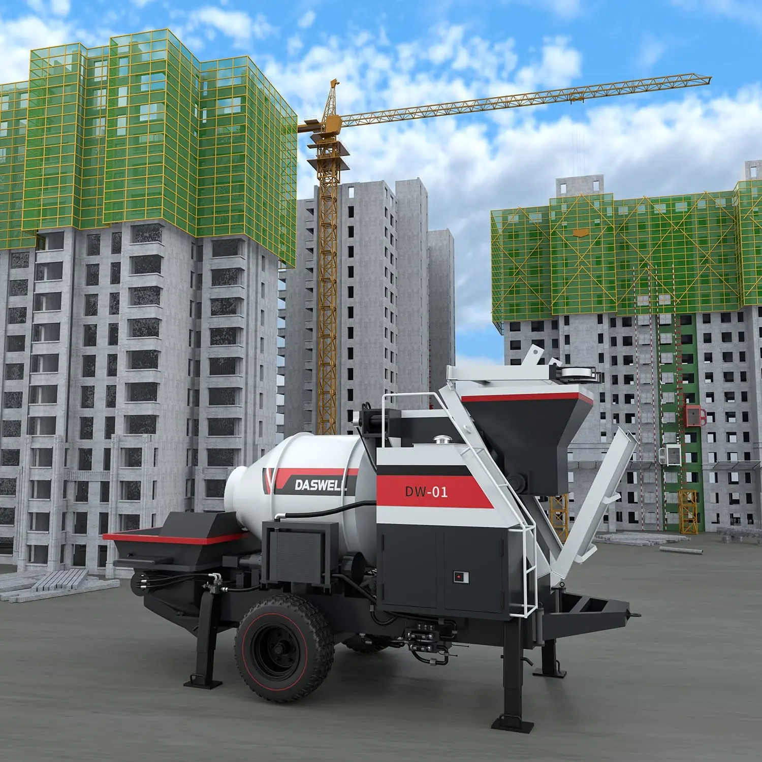 Concrete Mixer with Pump thumbnail 2